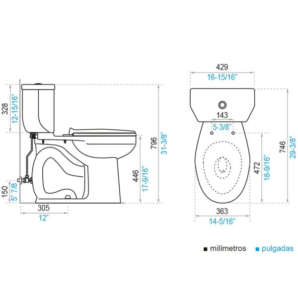 Sanitario Greco -E165-BL - Imagen 7