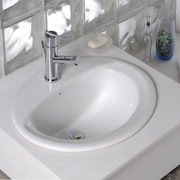 Lavamanos de Empotrar Elea Oval 43 cm - E239-BL / BO - Imagen 4