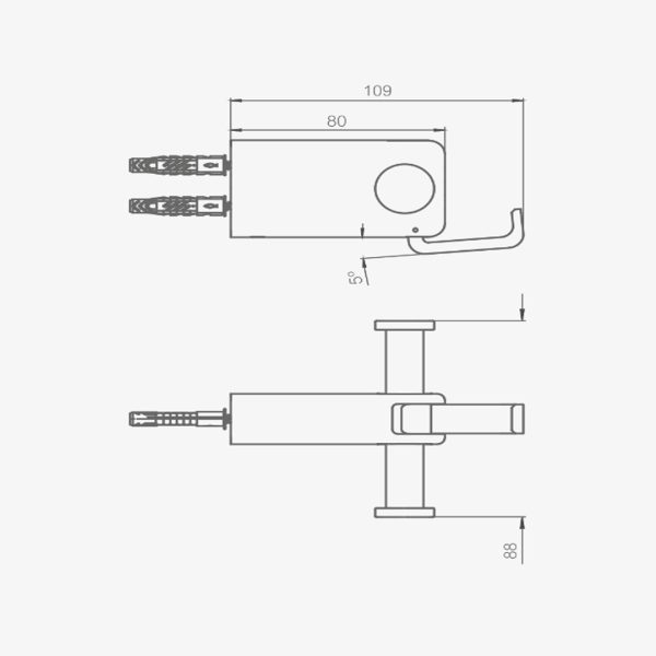 Accesorios Multifuncional - Percha Doble - Z166/Y1-BAI - Imagen 2