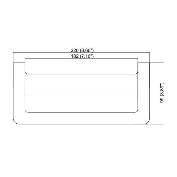 Accesorios Fineline - Toallero Corto - Z163/A5-AI - Imagen 3